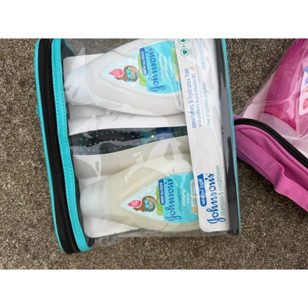 Johnsons Kids Hair Care Gift Sets Ultra-Hydrating Shiny Soft Shampoo Brush 2pk